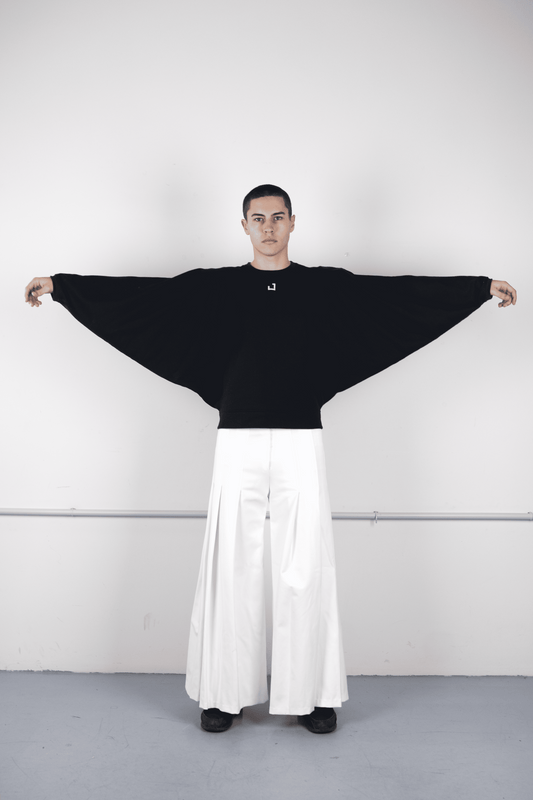 Black square t-shirt