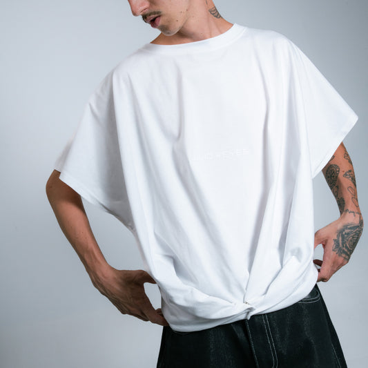 White square t-shirt