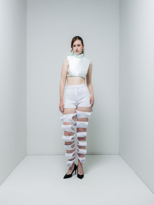 Zigzag neoprene pants