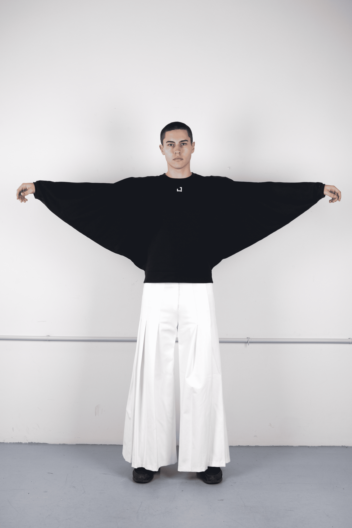 Black square t-shirt