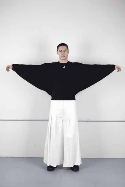 Black square t-shirt