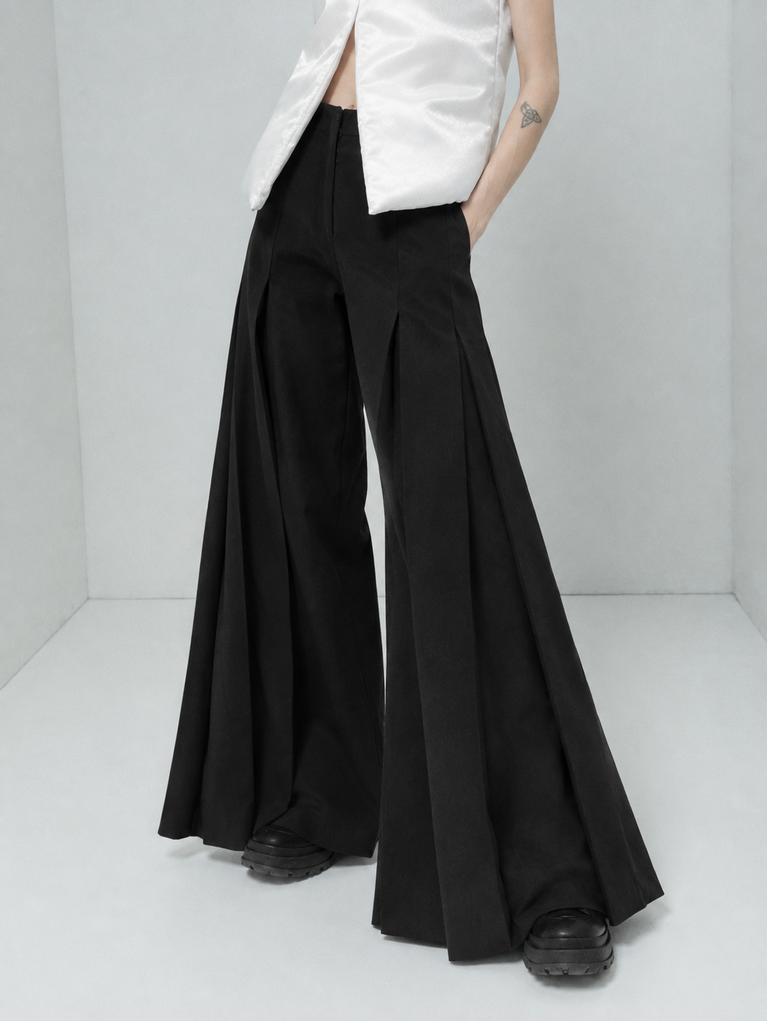 Pantalón de tablas Negro
