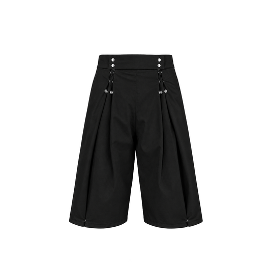 Pantalón botones doble pinza Negro