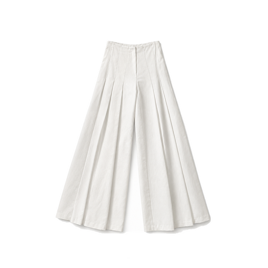 Pantalón de tablas Blanco