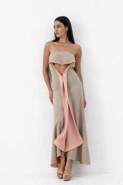 Vestido de una pieza Beige