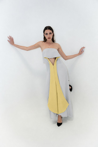 Vestido de una pieza Gris