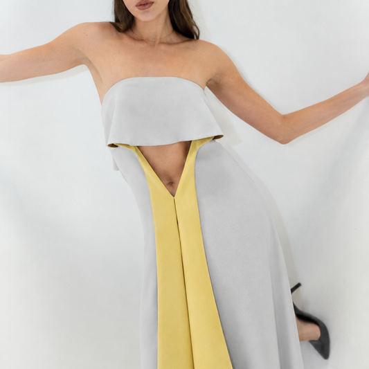 Vestido de una pieza Gris